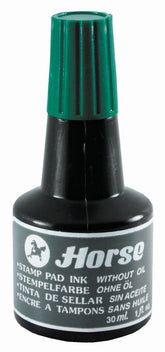 FRASCO TINTA TAMPON SELLAR HORSE VERDE 30ML | 12 UNIDADES | (POESSA)